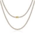 S925 Moissanite Tennis Chain 18K Gold (ALL SIZES)