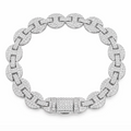 S925 Moissanite Pig Nose bracelet 18K Gold
