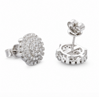Moissanite Sunflower Stud Earrings