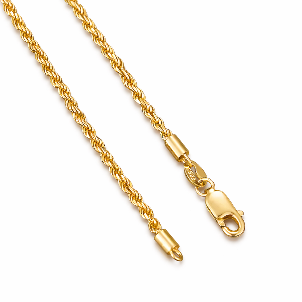 2.5MM Rope Chain Silver