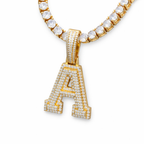 Moissanite A-Z Pendant 18K Platinum