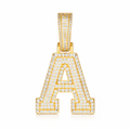 Moissanite A-Z Pendant 18K Platinum
