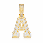 Moissanite A-Z Pendant 18K Platinum