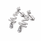 Christmas Tree Moissanite Stud Earrings