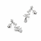 Christmas Tree Moissanite Stud Earrings
