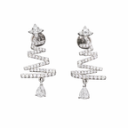 Christmas Tree Moissanite Stud Earrings