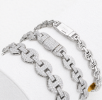 S925 Moissanite Pig Nose bracelet 18K Gold