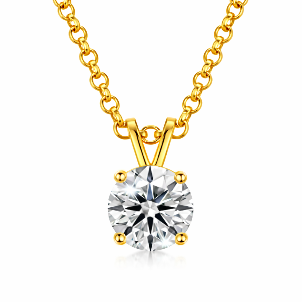 Moissanite Pendant Necklace