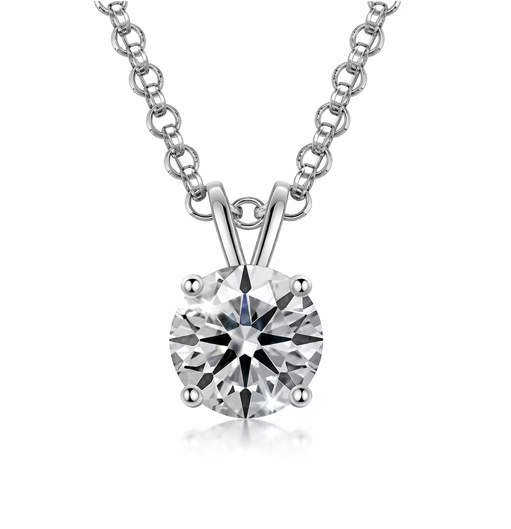 Moissanite Pendant Necklace