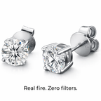 VVS Moissanite Stud Earrings (ALL SIZES)