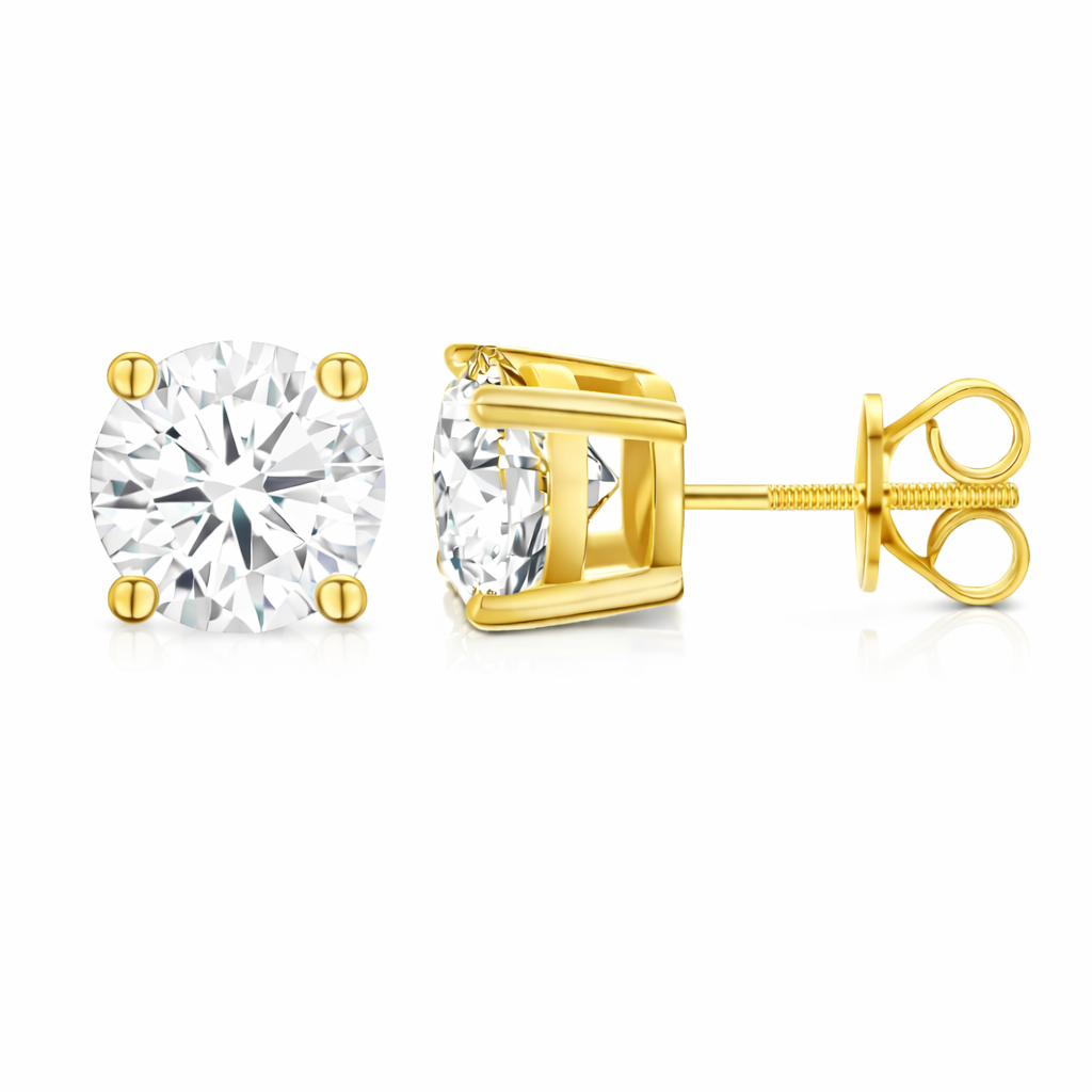 VVS Moissanite Stud Earrings (ALL SIZES)