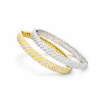 8MM Moissanite Twist Bracelet 14K Gold