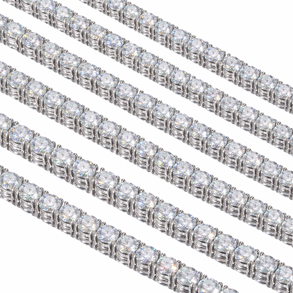 Moissanite Tennis Bracelet 18K Gold (ALL SIZES)