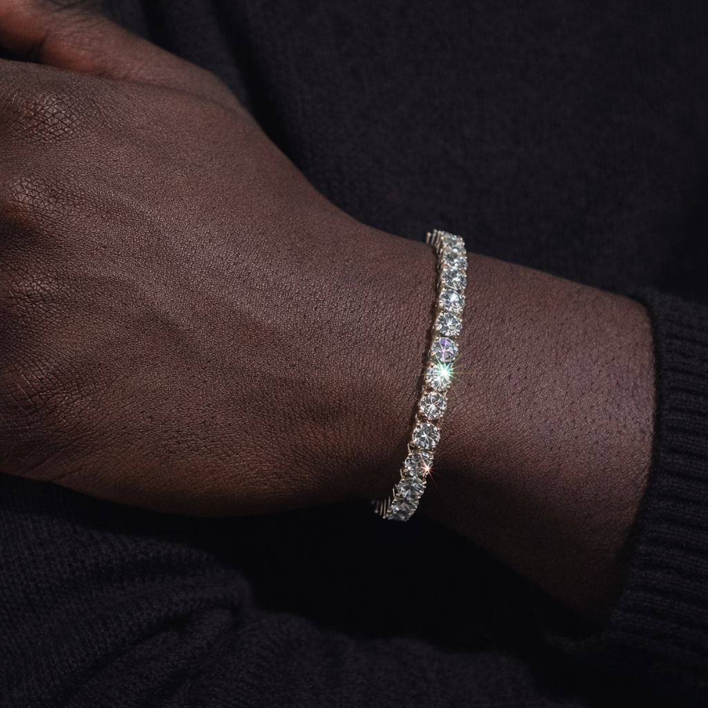Moissanite Tennis Bracelet 18K Gold (ALL SIZES)