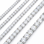 S925 Moissanite Tennis Chain 18K Gold (ALL SIZES)