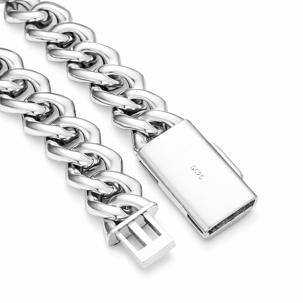 Moissanite Cuban Link Chain 14K Gold (ALL SIZES)