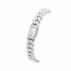 Moissanite Cuban Link Bracelet 14K Gold (ALL SIZES)