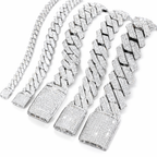 Moissanite Cuban Link Bracelet 14K Gold (ALL SIZES)