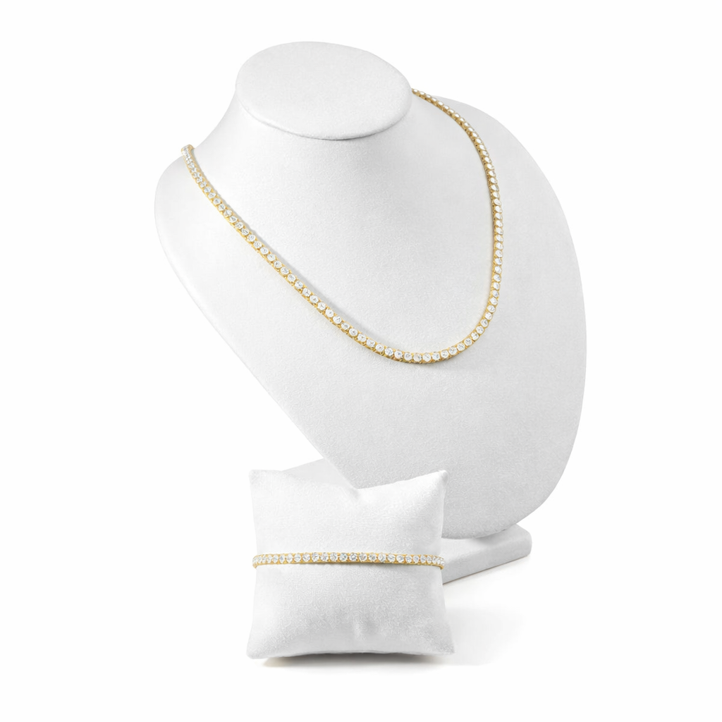 3MM Moissanite Tennis Chain + FREE Tennis Bracelet