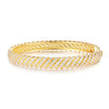 8MM Moissanite Twist Bracelet 14K Gold