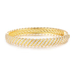 8MM Moissanite Twist Bracelet 14K Gold