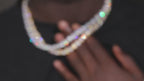 8MM STAR Moissanite Tennis Chain 14K Gold